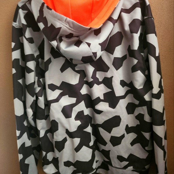 XERSION GRAY BLACK AND ORANGE CAMO FULL ZIP HOODIE-SIZE XL- UNISEX - Picture 7 of 7